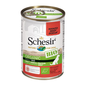 Schesir Nature Bio Dog Lattina 400G MANZO