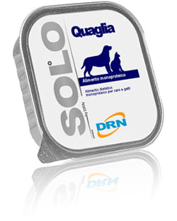 Drn Solo Dog Vaschetta Multipack 18x300G QUAGLIA