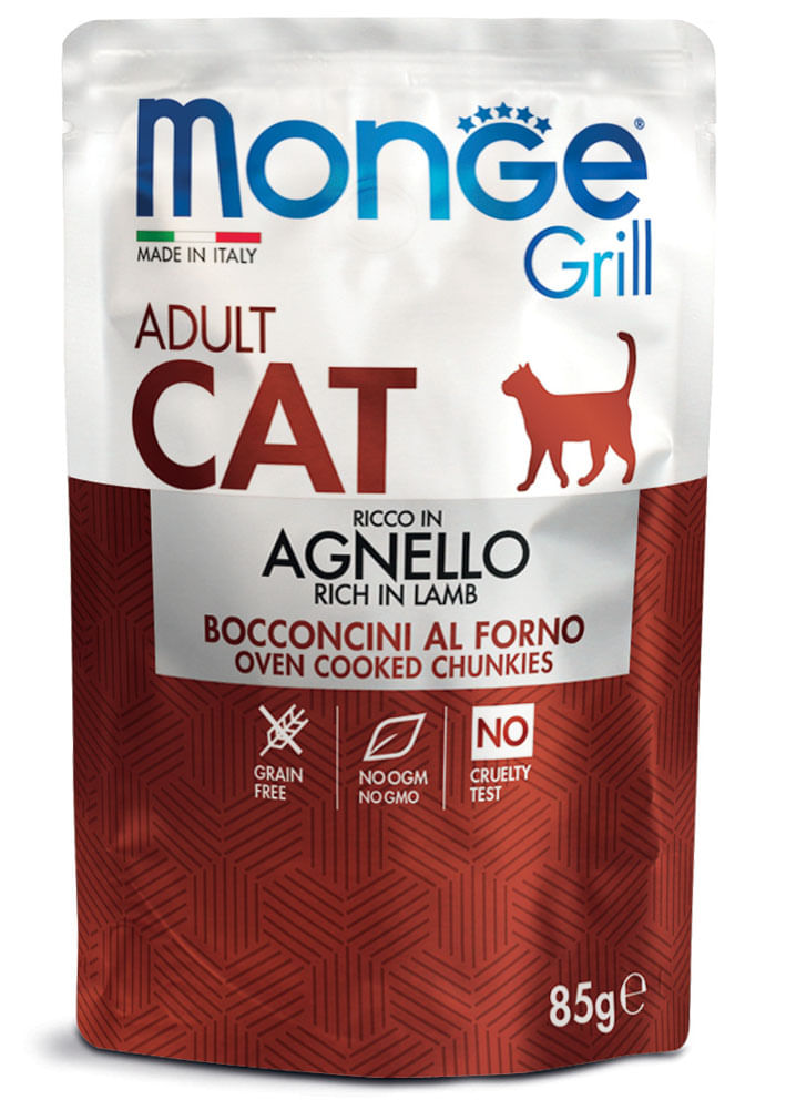 Monge Grill Sterilised Cat Busta 85G AGNELLO