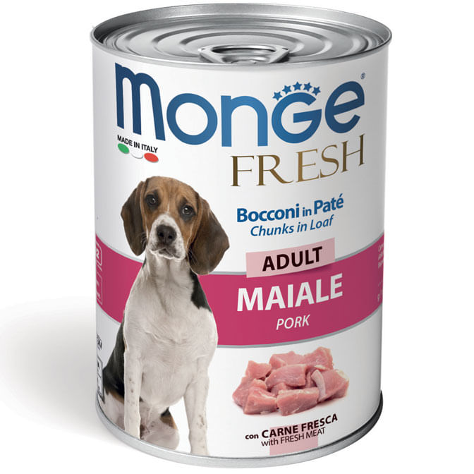 Monge Fresh Dog Lattina 400G MAIALE