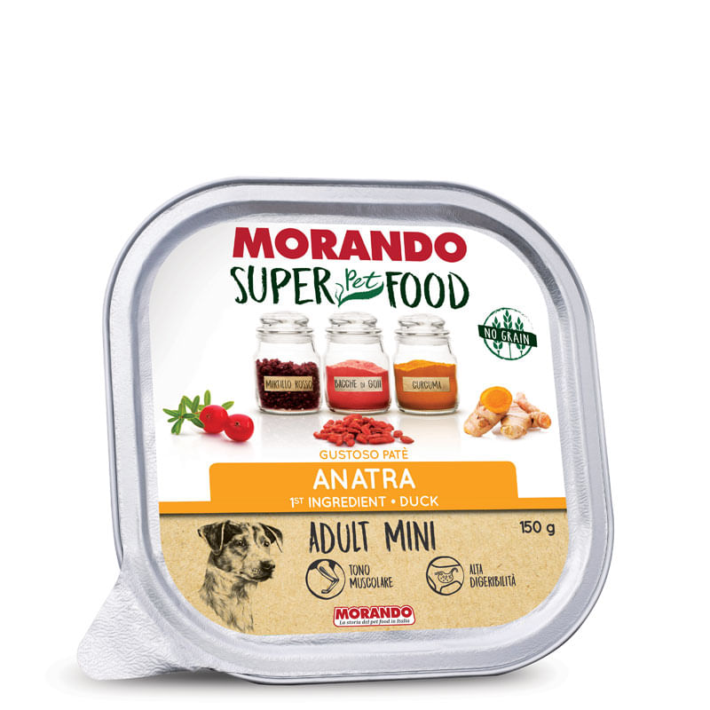 Morando SuperPetFood Dog Vaschetta Multipack 22x150G ANATRA