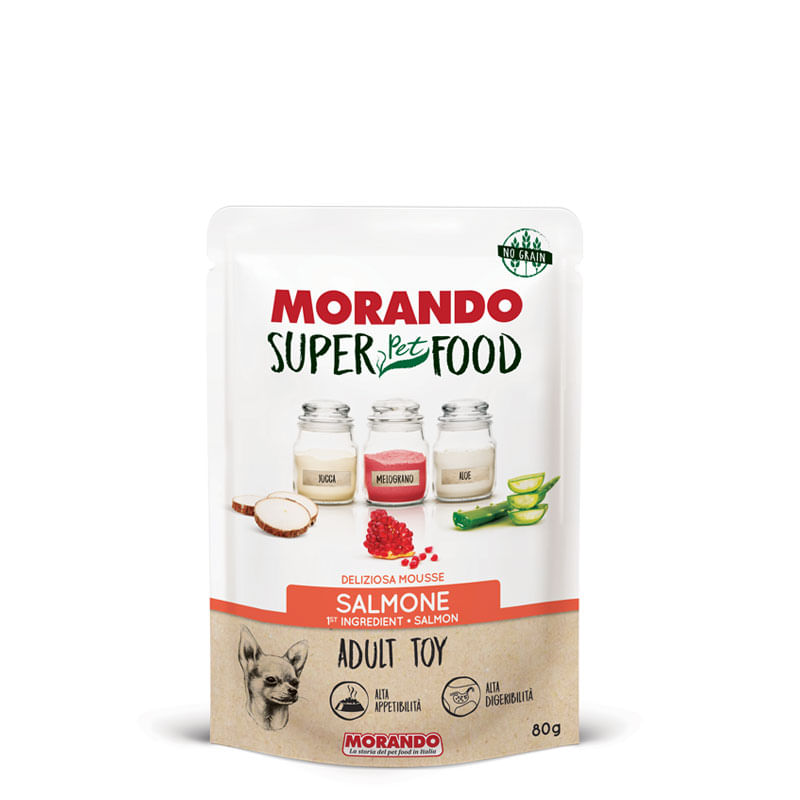 Morando SuperPetFood Dog Busta Multipack 24x80G SALMONE