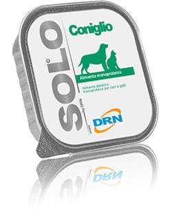 Drn Solo Dog Vaschetta Multipack 32x100G CONIGLIO