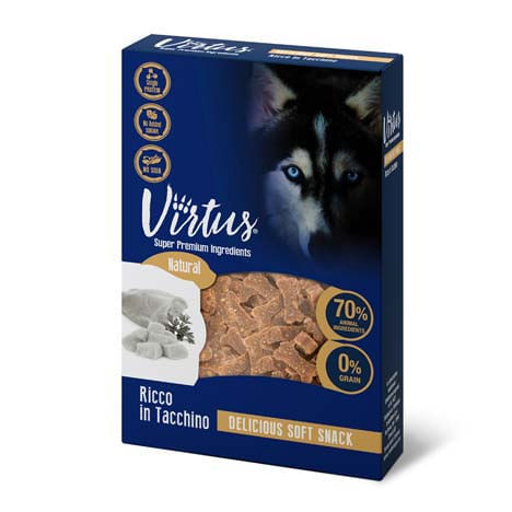 Virtus Dog Delicious Soft Snack 100G TACCHINO