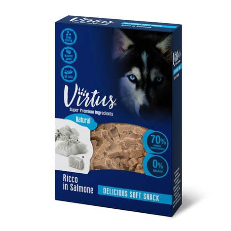 Virtus Dog Snack Soft Salmone 100G 100G