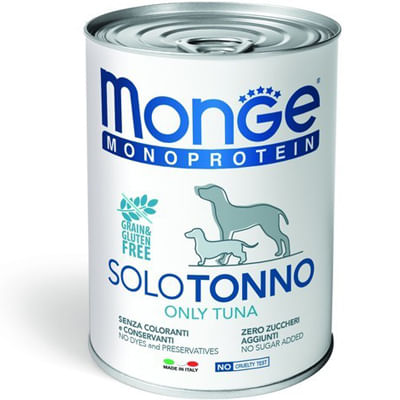 Monge Monoprotein Dog Lattina 400G TONNO