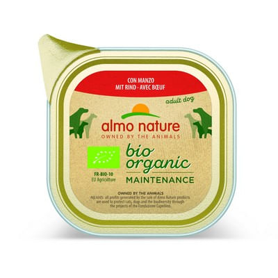 Almo Nature Bio Organic Maintenance Dog Vaschetta Multipack 32x100G MANZO