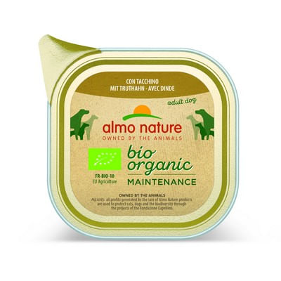 Almo Nature Bio Organic Maintenance Dog Vaschetta Multipack 32x100G TACCHINO