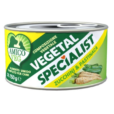 Amico Veg Specialist Dog Lattina Multipack 12x150G ZUCCHINI E PASTINACA