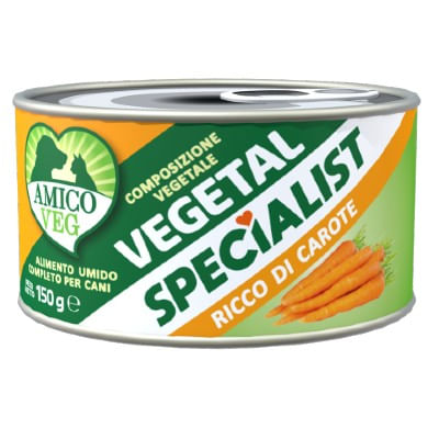 Amico Veg Specialist Dog Lattina Multipack 12x150G CAROTE