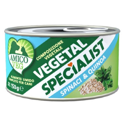 Amico Veg Specialist Dog Lattina Multipack 12x150G SPINACI E QUINOA
