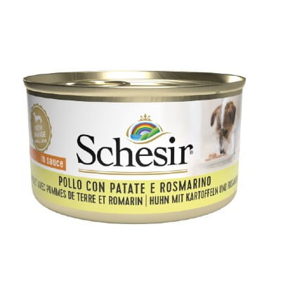Schesir Dog Lattina Multipack 24x85G POLLO PATATE E ROSMARINO