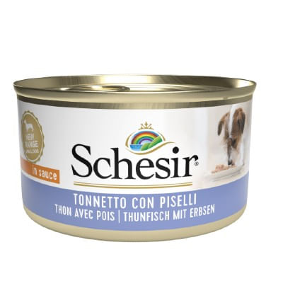 Schesir Dog Lattina Multipack 24x85G TONNO E PISELLI