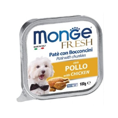 Monge Fresh Dog Vaschetta Multipack 32x100G POLLO