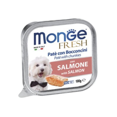 Monge Fresh Dog Vaschetta Multipack 32x100G SALMONE