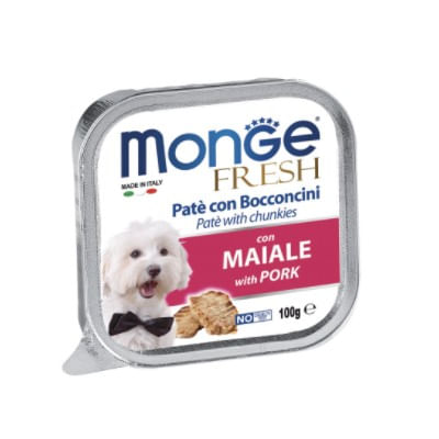 Monge Fresh Dog Vaschetta Multipack 32x100G MAIALE