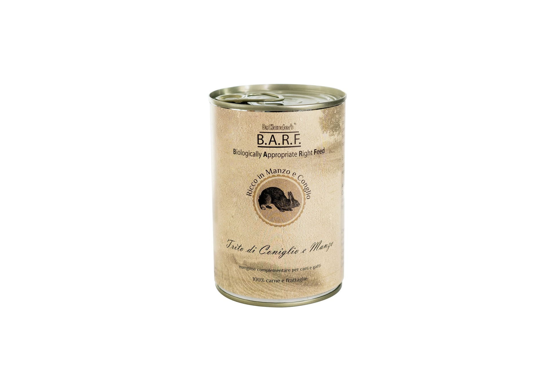 Dr.Clauder's B.A.R.F. Dog Lattina 400G CONIGLIO E MANZO