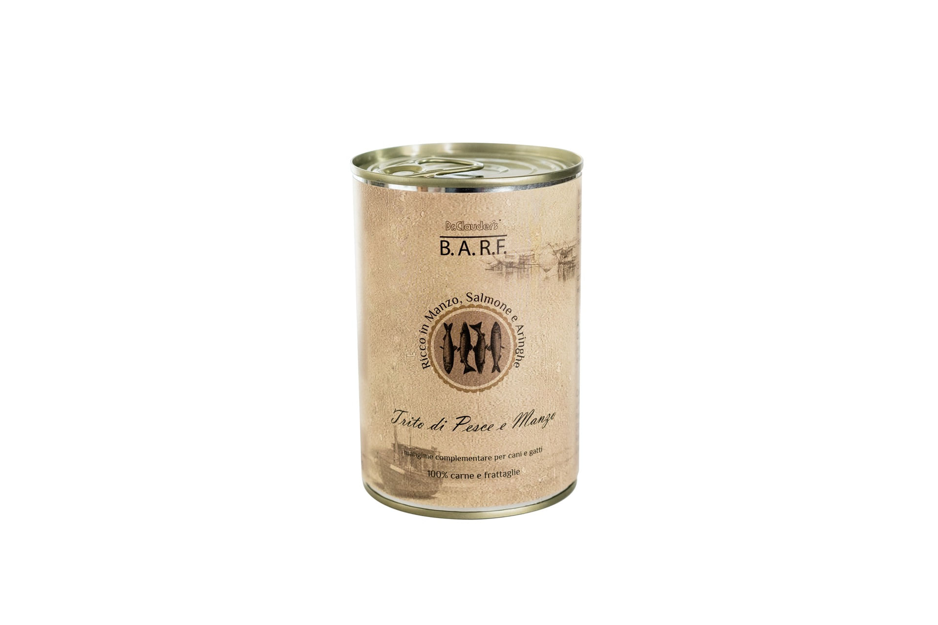 Dr.Clauder's B.A.R.F. Dog Lattina 400G PESCE E MANZO
