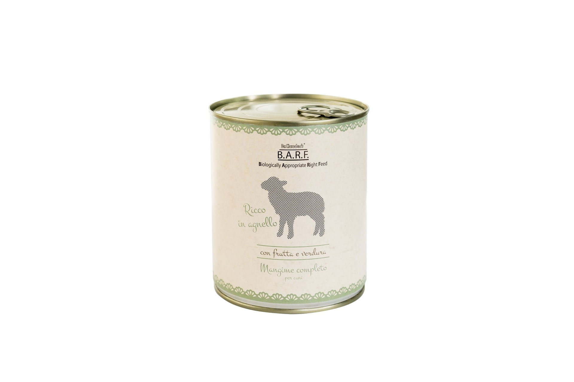 Dr.Clauder's B.A.R.F. Mangine Completo Dog Lattina 800G AGNELLO CON FRUTTA E VERDURA
