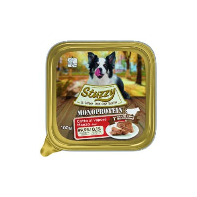Stuzzy Dog Monoprotein Vaschetta Multipack 16x100G MANZO