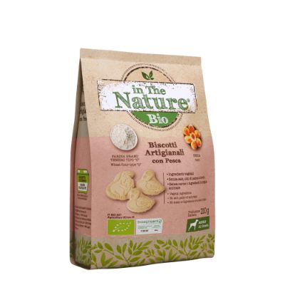 In the Nature Dog Biscotti Bio Pesca 210G 210G