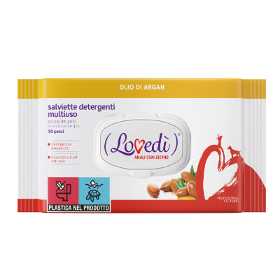 Lovedì Salviette Detergenti Multiuso 30PZ ARGAN