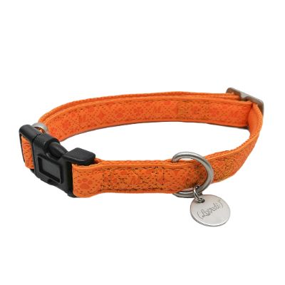 Collare Majesty in Similpelle Arancione M