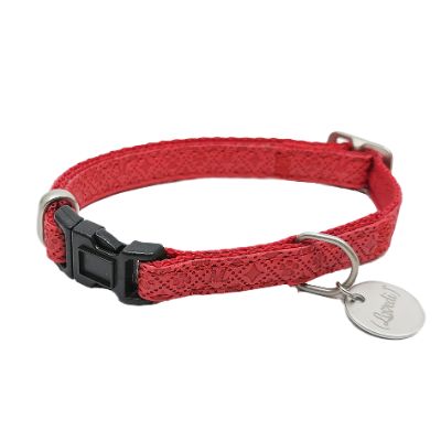 Lovedì Collare per Cani Majesty in Similpelle Rosso S