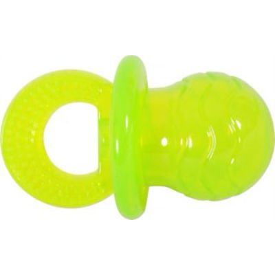 Gioco Cane Ciuccio Tpr Verde CM.7.5