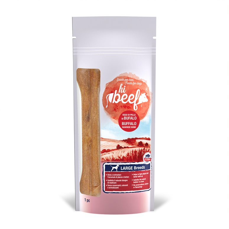 Hi Beef Snack Dog Osso di Bufalo Large 240G