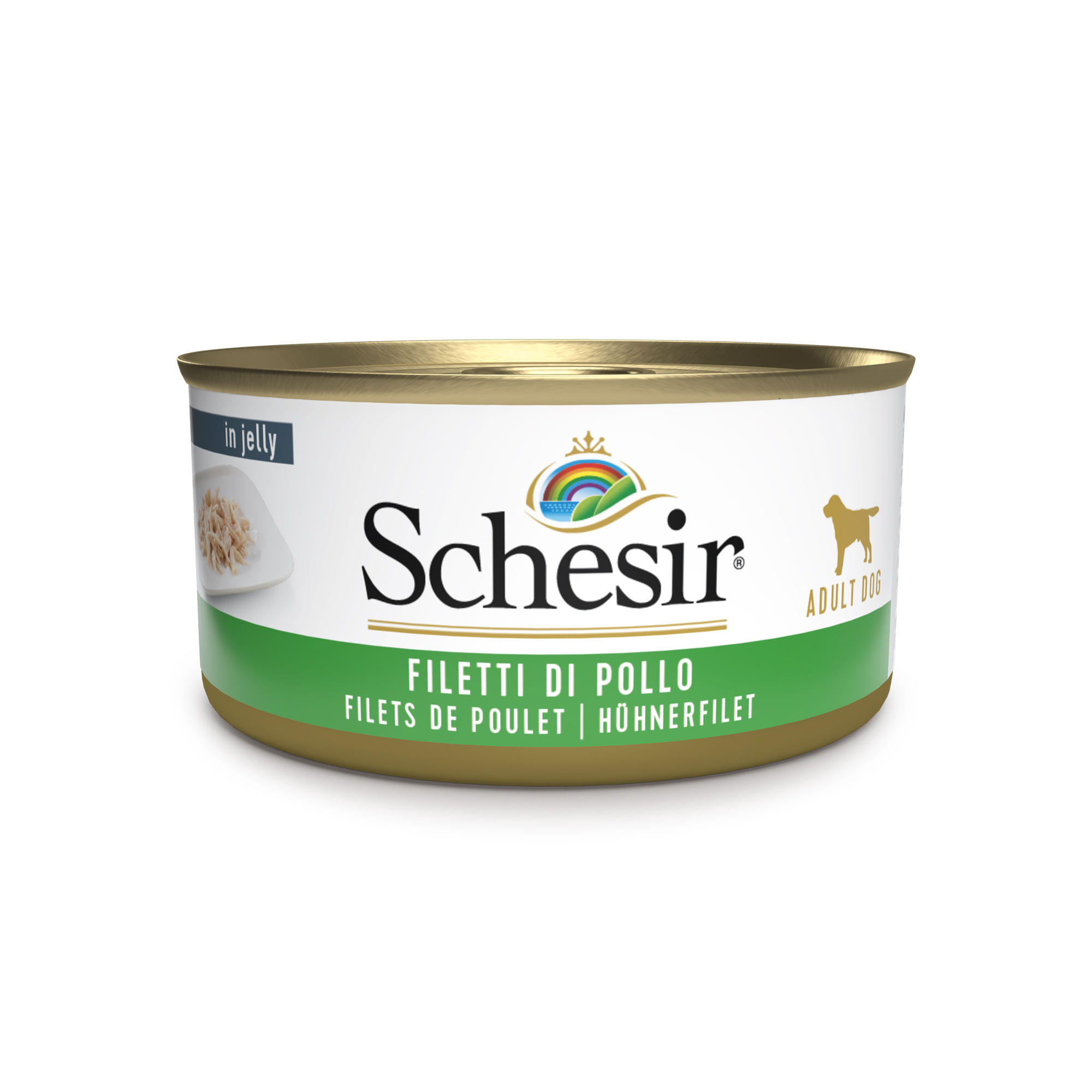 Schesir Dog Lattina Multipack 18x150G POLLO
