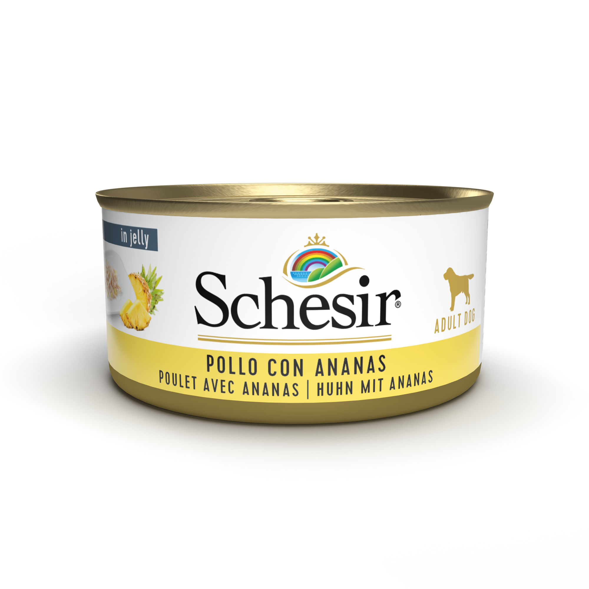 Schesir Dog Lattina Multipack 18x150G POLLO CON ANANAS