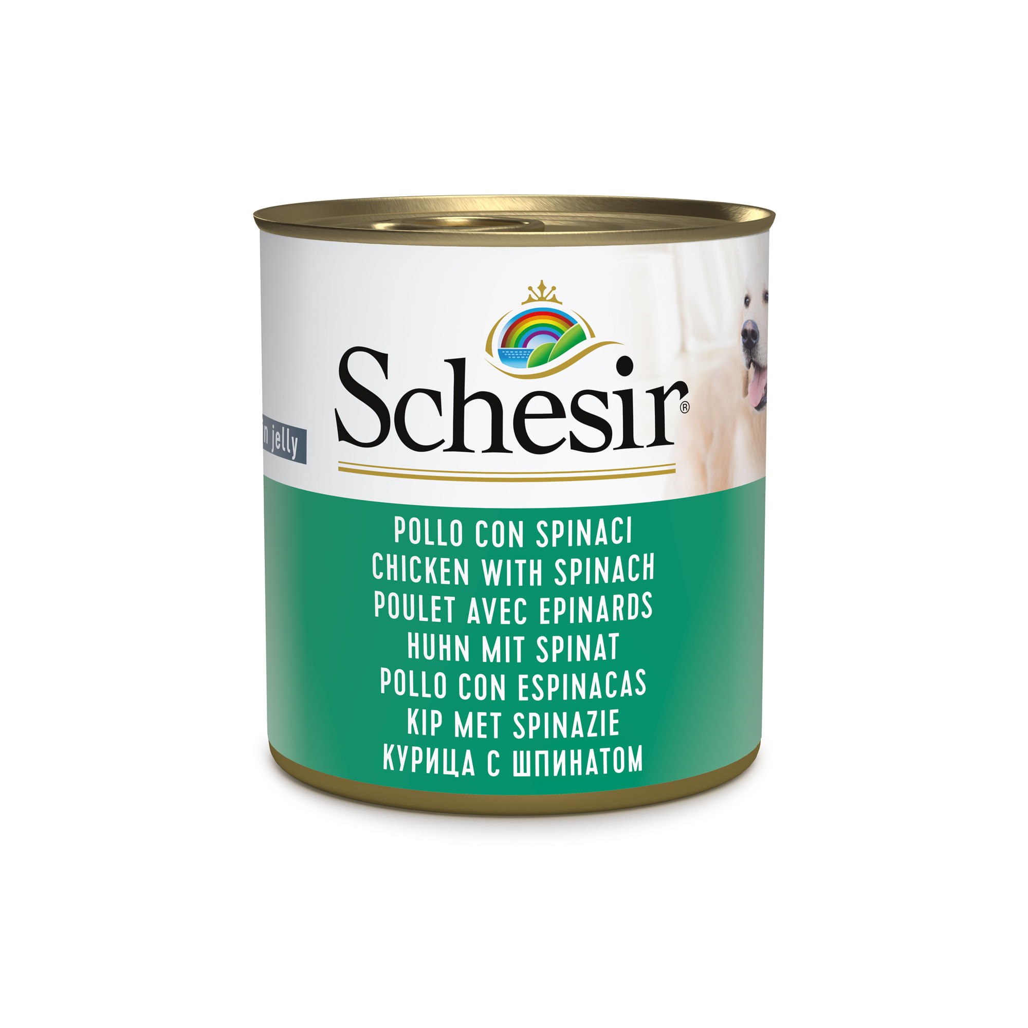 Schesir Dog Lattina Multipack 16x285G POLLO CON SPINACI