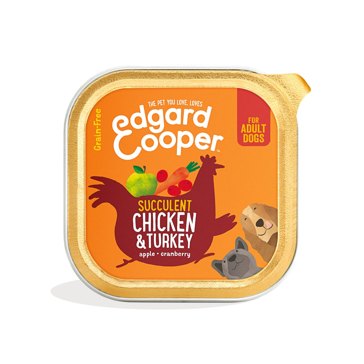 Edgard & Cooper Dog Vaschetta Multipack 11x150G POLLO E TACCHINO