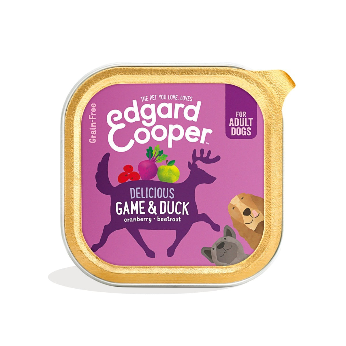 Edgard & Cooper Dog Vaschetta Multipack 11x150G SELVAGGINA E ANATRA