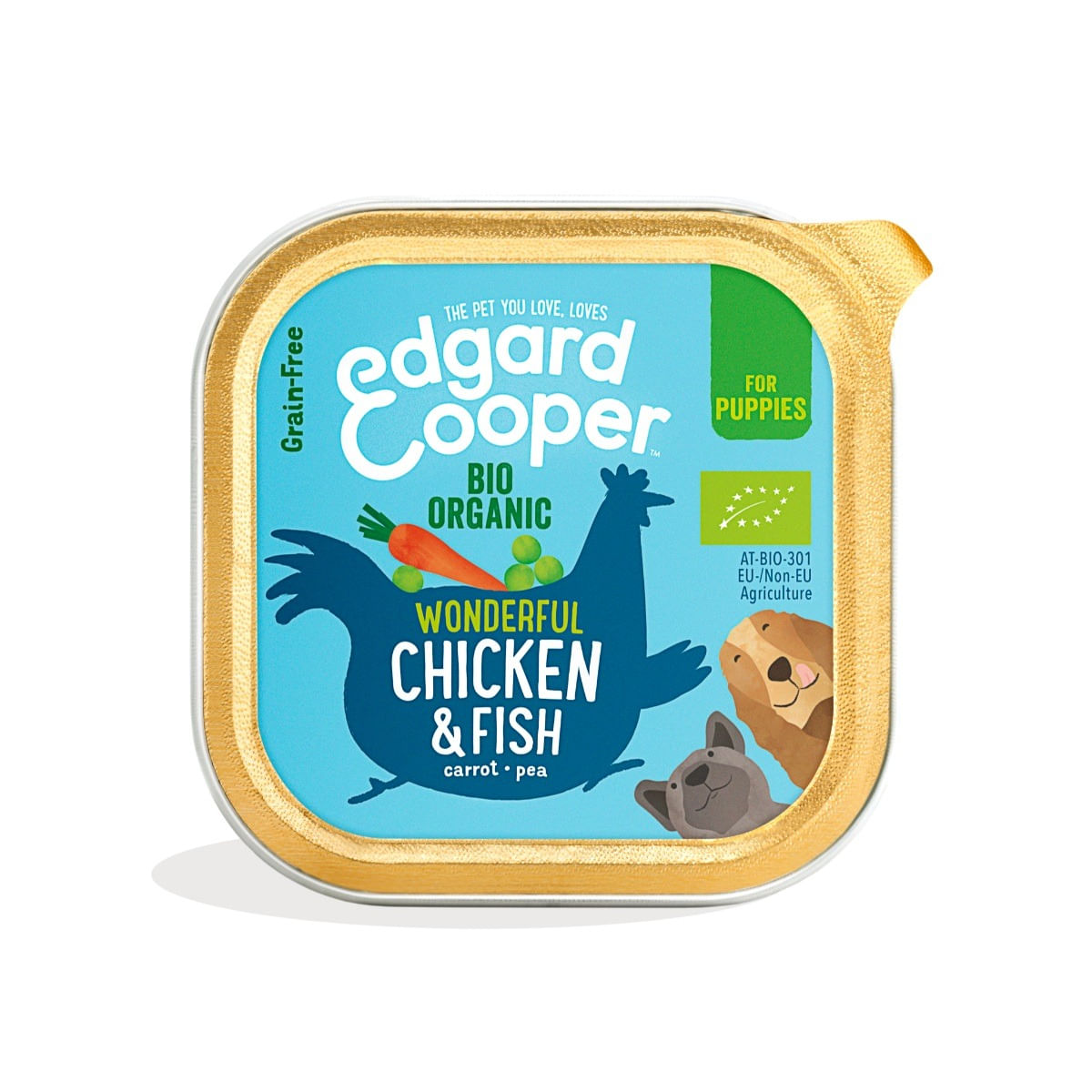 Edgard & Cooper Puppy Organic 100G POLLO E PESCE