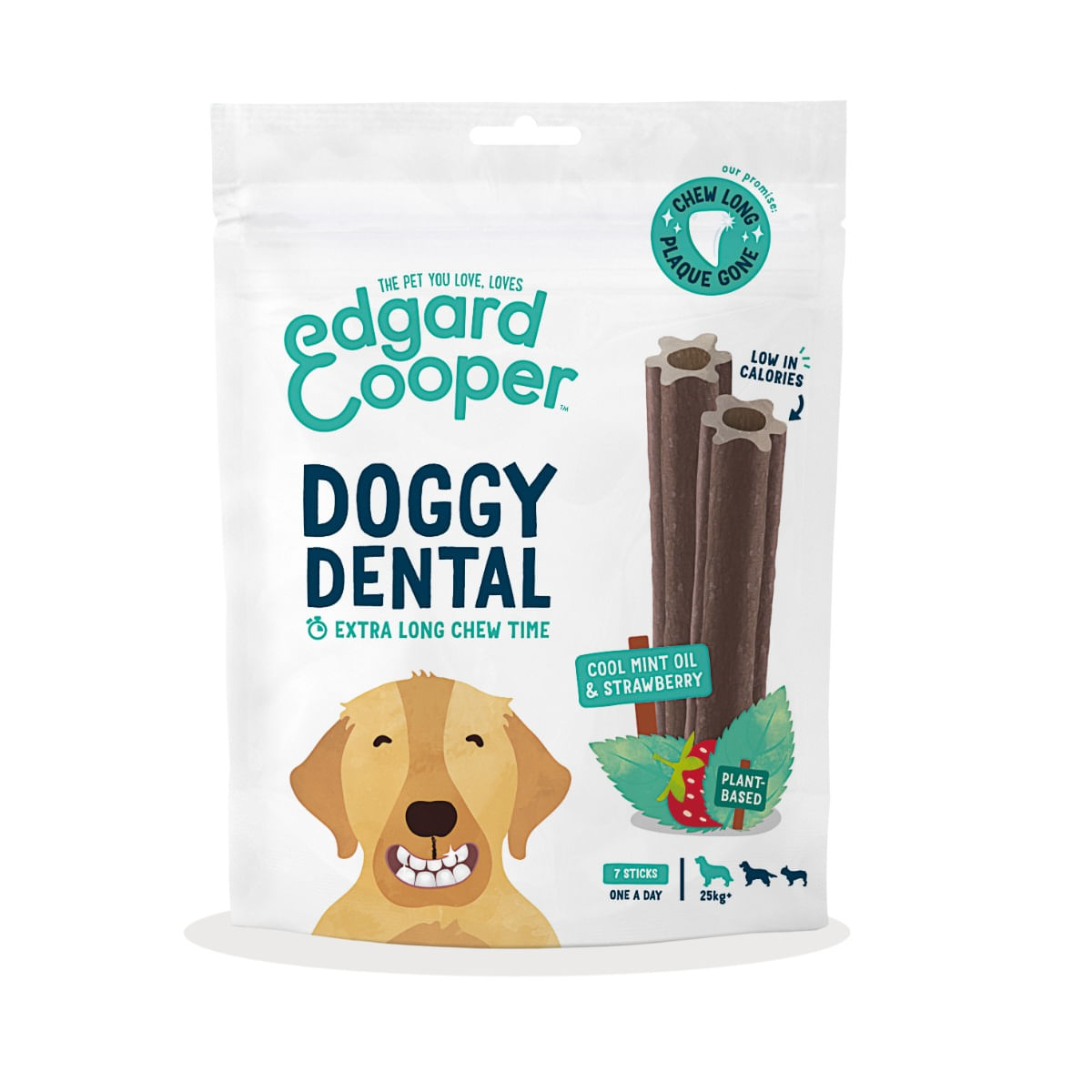 Edgard & Cooper Snack Doggy Dental Fragola Menta L