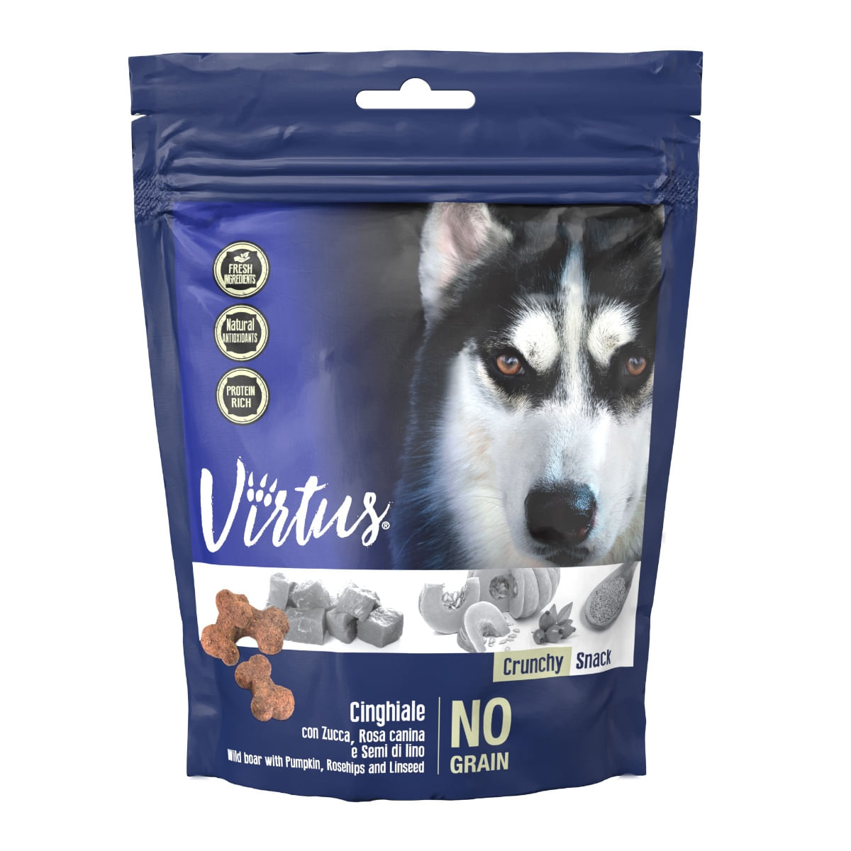 Virtus Dog Crunchy Snack 150G CINGHIALE