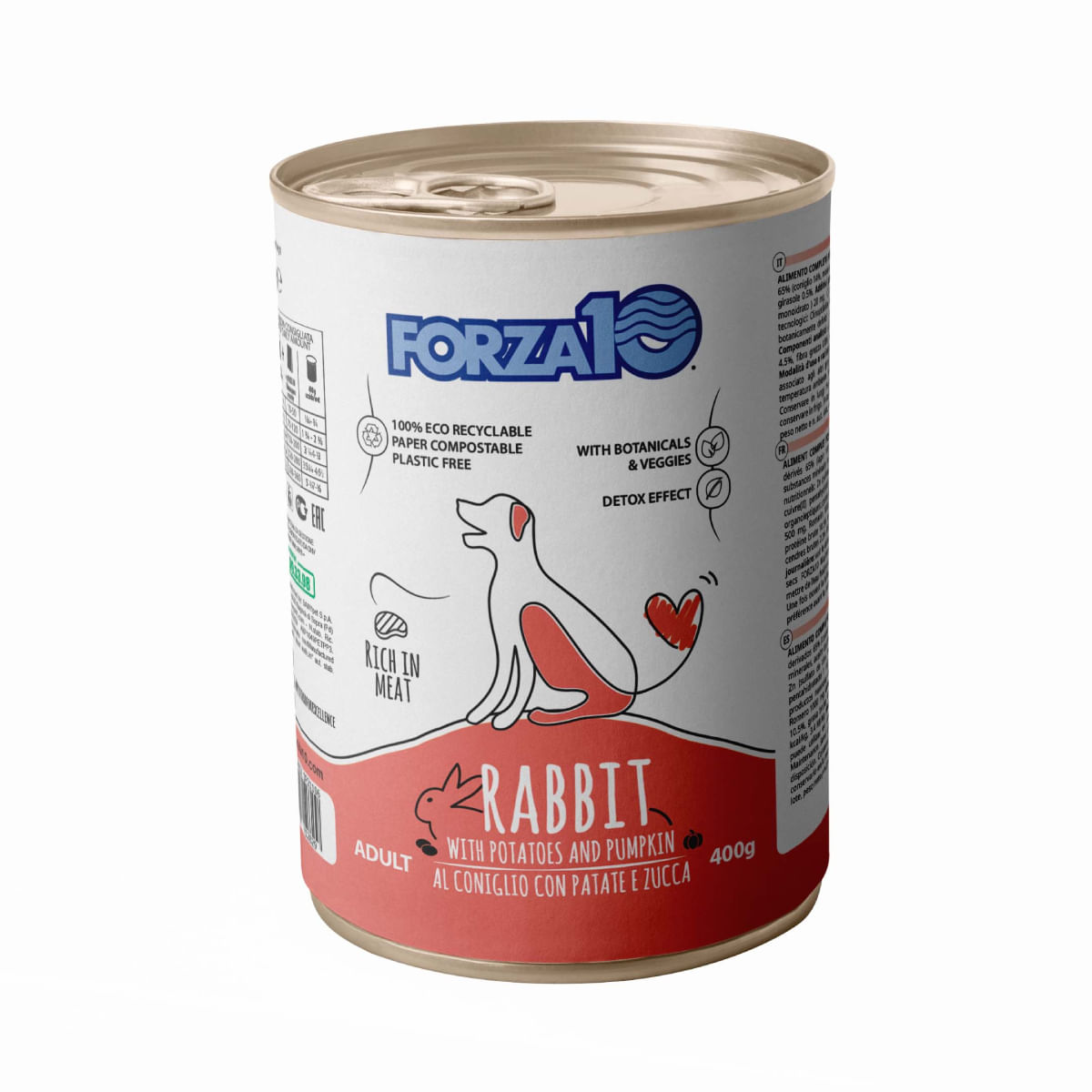 Forza10 Dog Lattina 400G CONIGLIO PATATE E ZUCCA