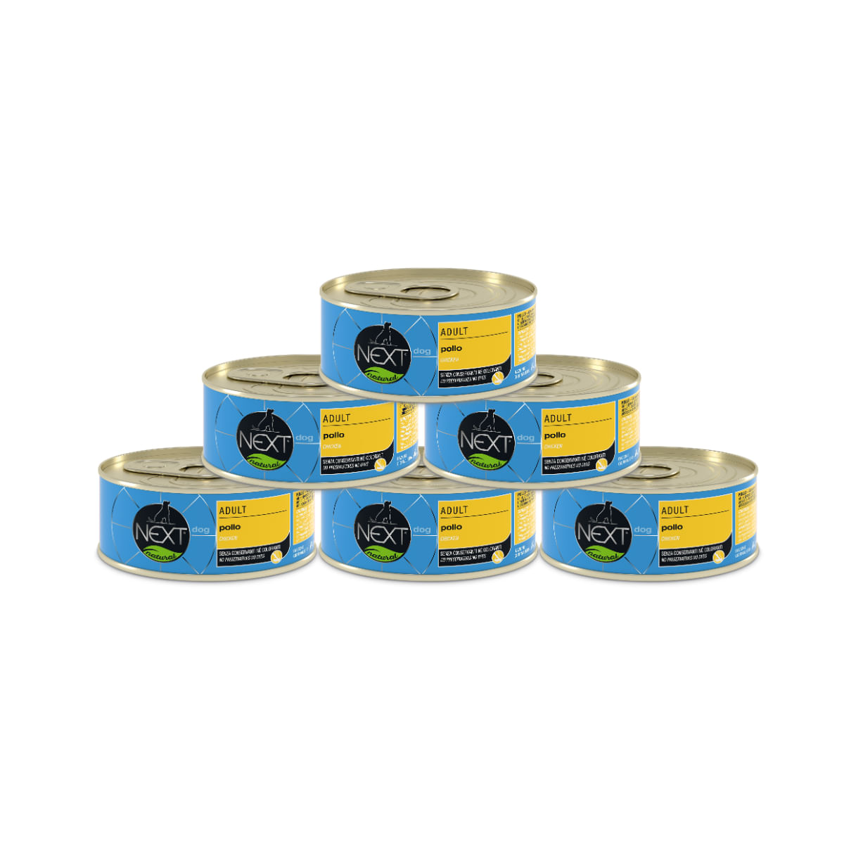 Next Natural Dog Lattina Multipack 6x90G POLLO