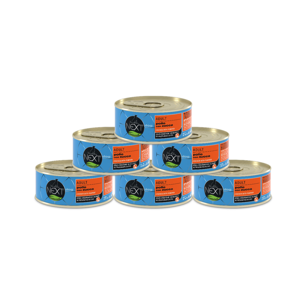 Next Natural Dog  Lattina Multipack 6x90G POLLO CON ZUCCA