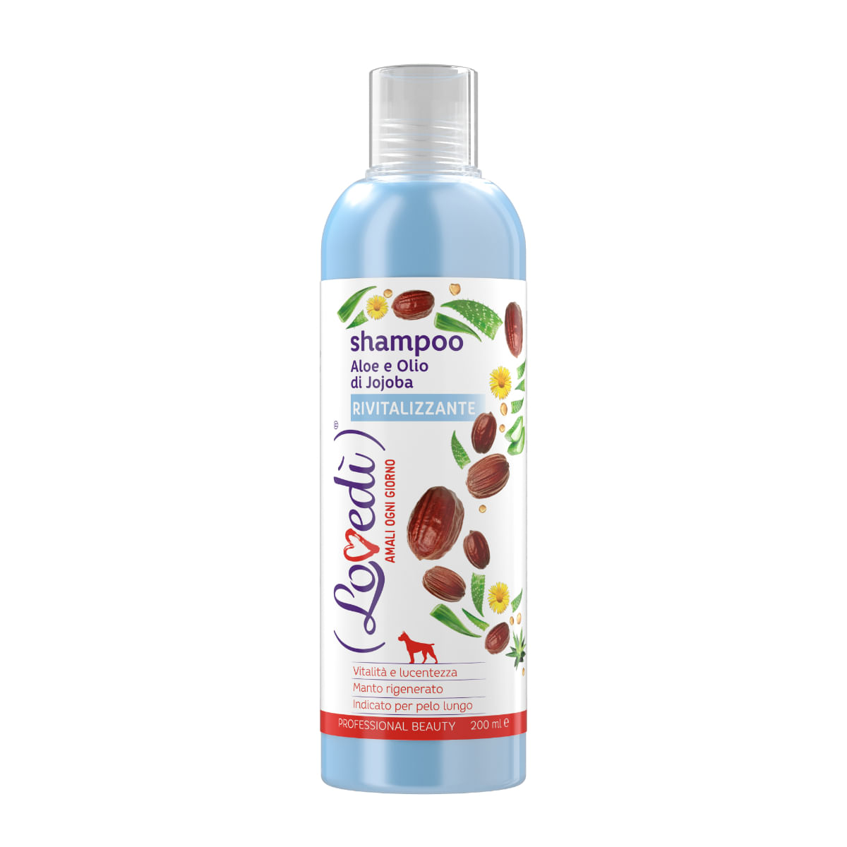 Shampoo per Cane Rivitalizzante con Aloe e Olio di Jojoba 200ML