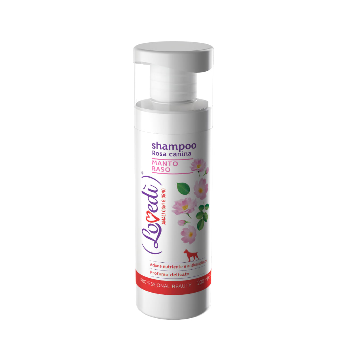 Lovedì Dog Shampoo Manto Raso con Rosa Canina