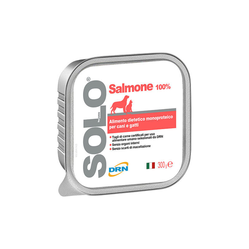 Drn Solo Dog Vaschetta Multipack 18x300G SALMONE