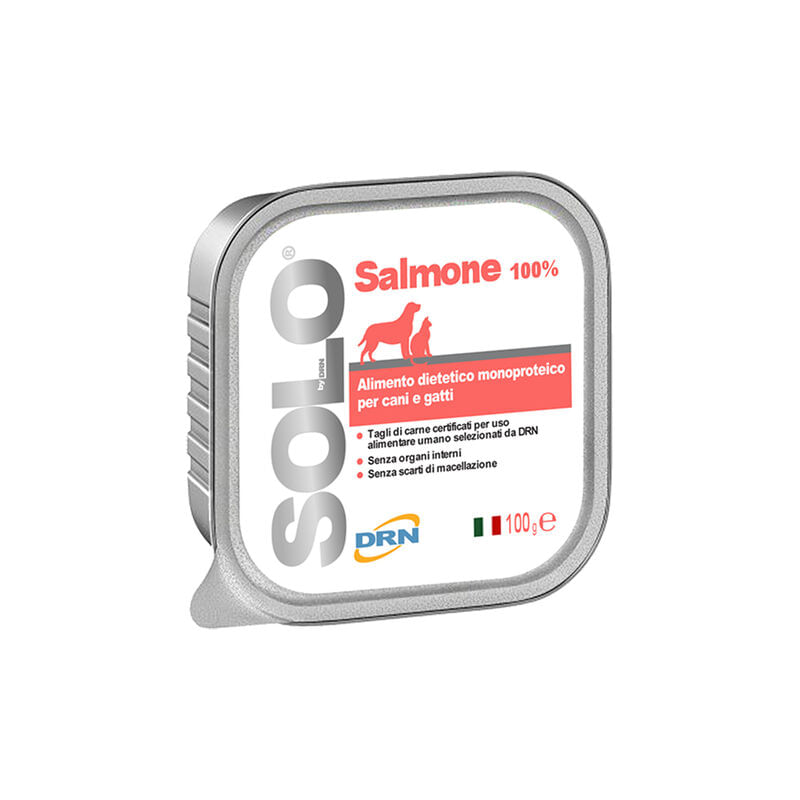 Drn Solo Dog Vaschetta Multipack 32x100G SALMONE