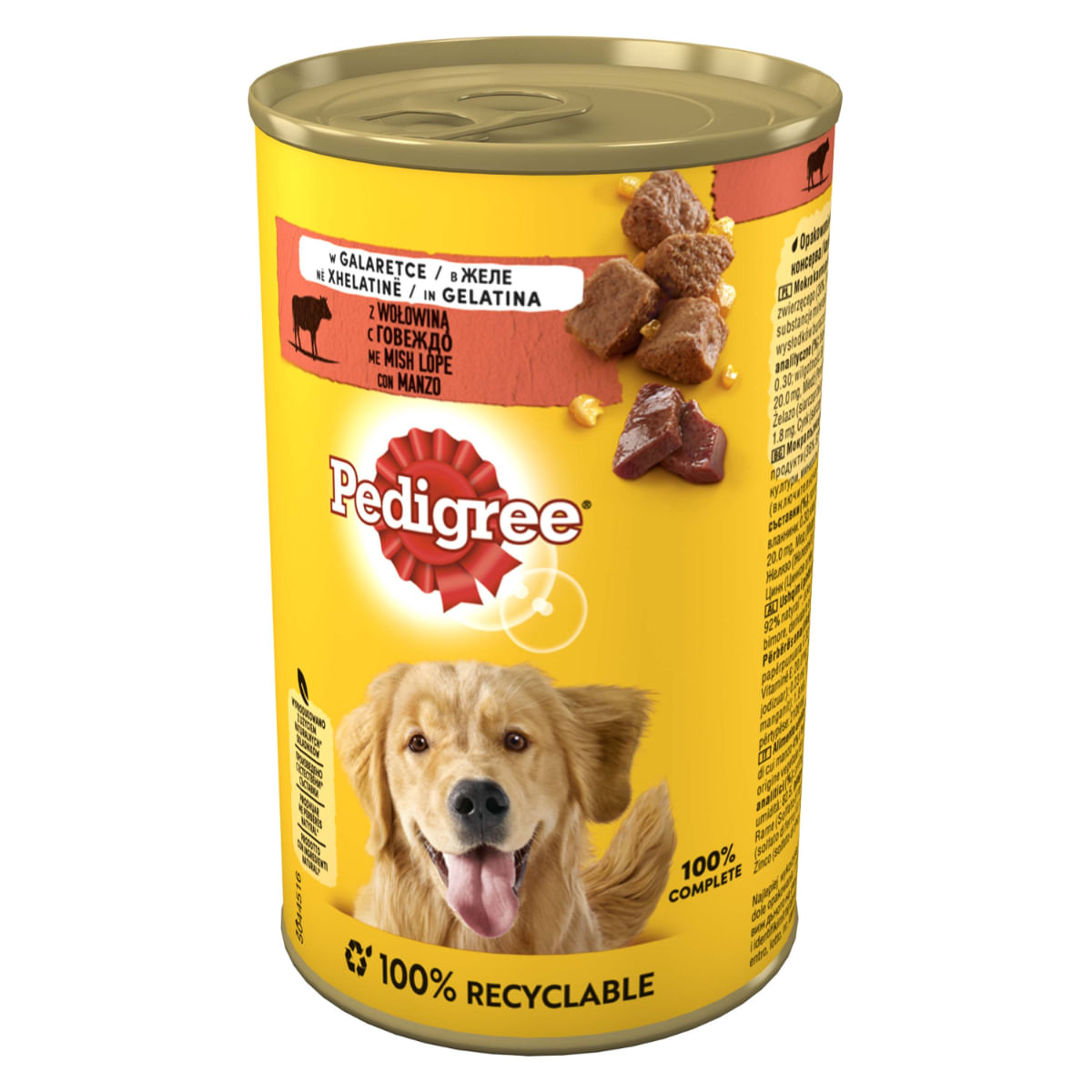Pedigree Dog Lattina 400G MANZO