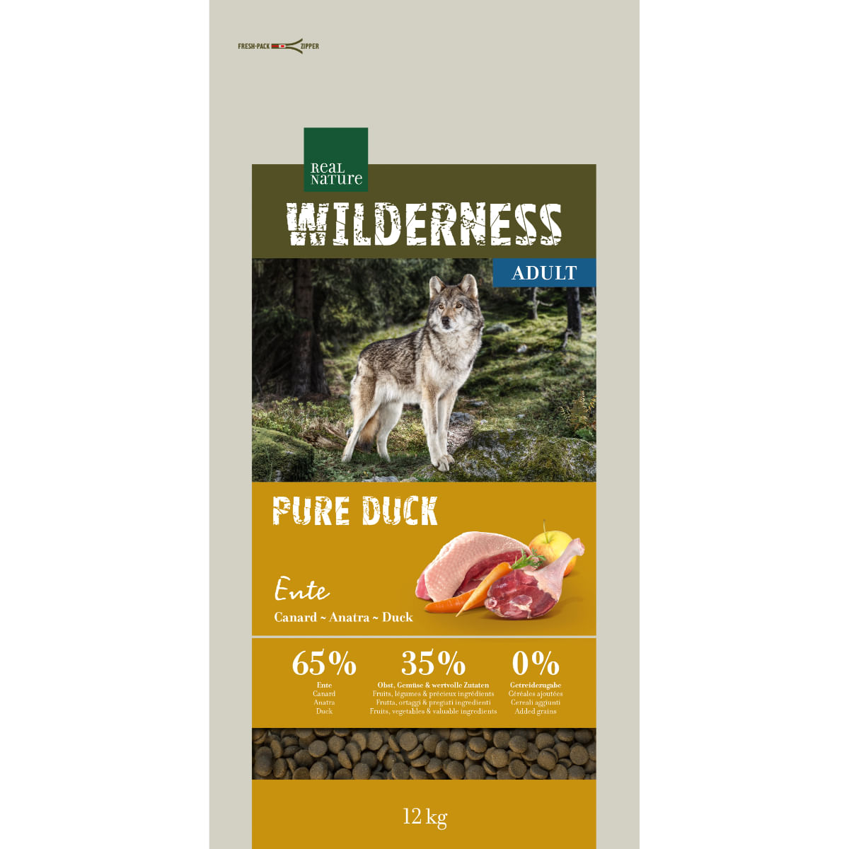 Real Nature Wilderness Dog Pure Anatra 12KG