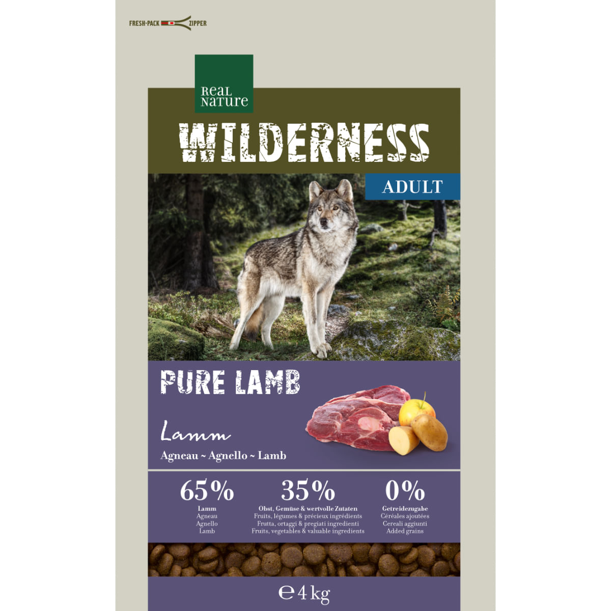 Real Nature Wilderness Purè Adult Agnello 4KG