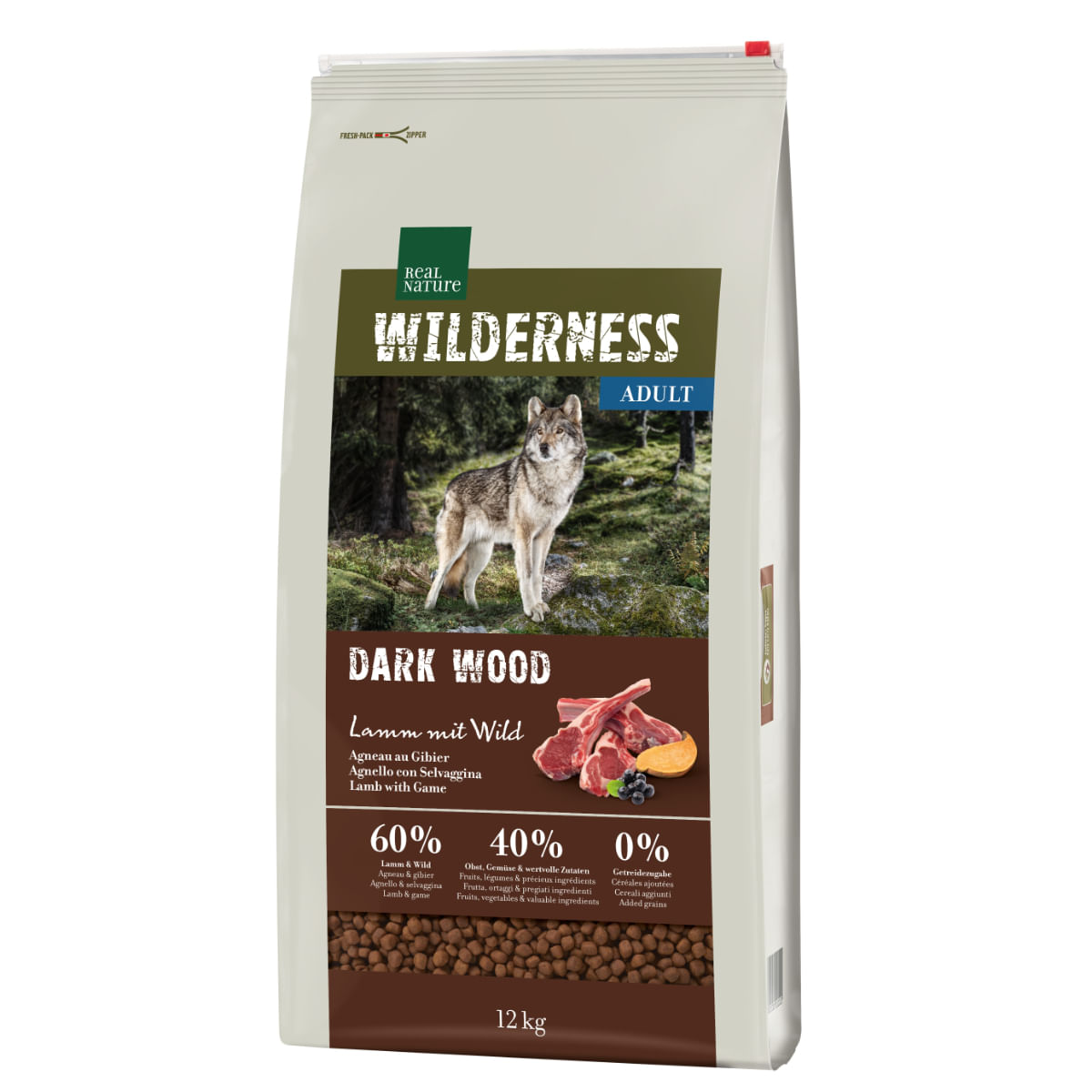 Real Nature Wilderness Dark Wood Adult Agnello 12KG