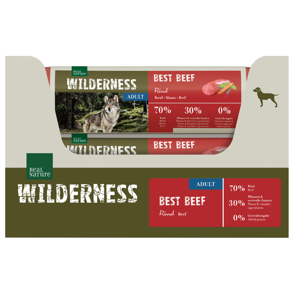 Real Nature Wilderness Dog Salamotto 800G MANZO